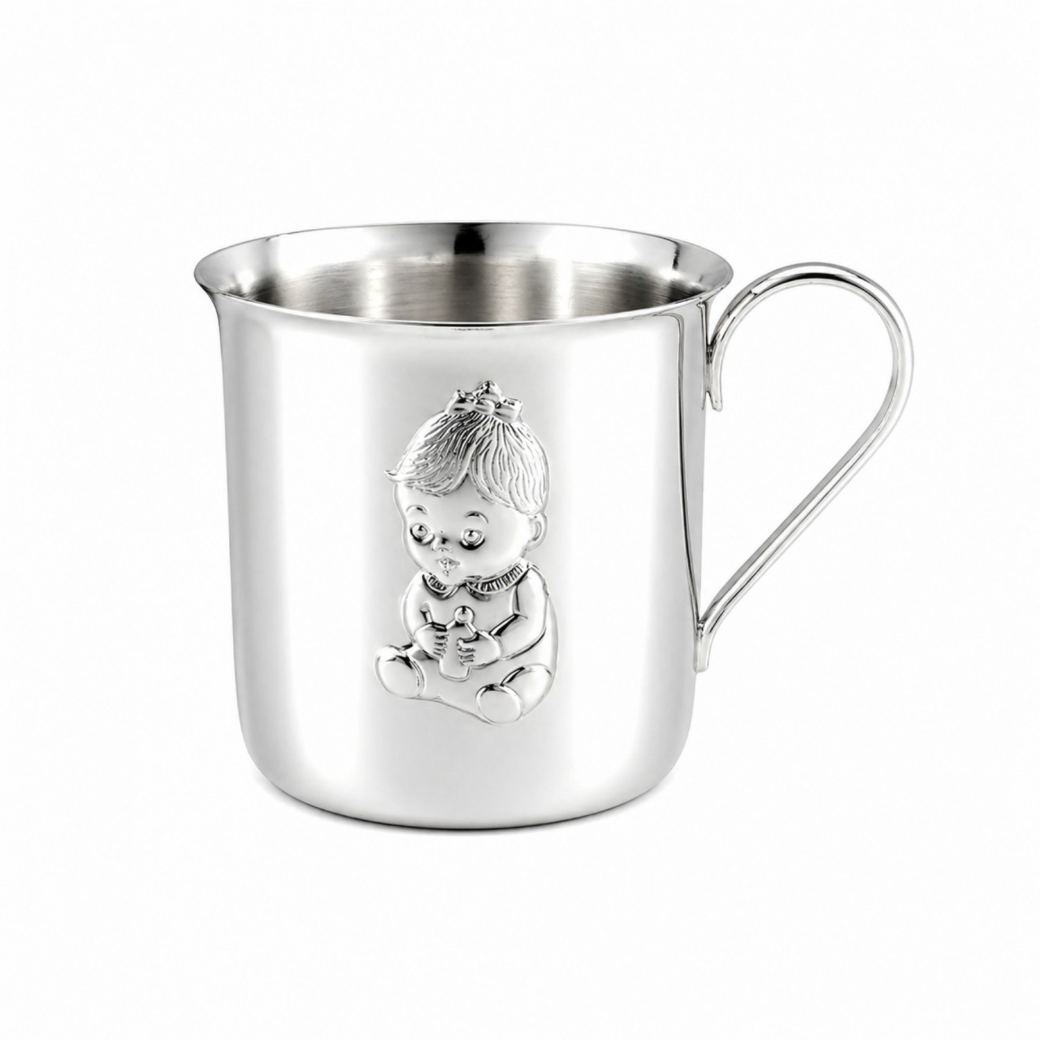 Sidabrinis puodelis Mergaitė 150ml