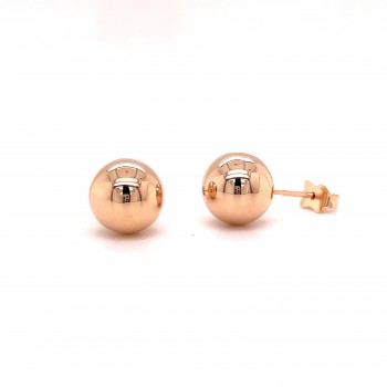 Auksiniai auskarai - burbulai 10mm
